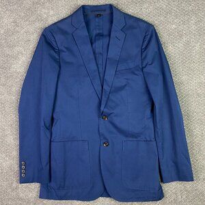 NWT J.CREW Ludlow Cotton Blazer Sport Coat Men's 36R Larusmiani Blue